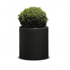 KETER. Ghiveci cilindric negru Cylinder L, 39L..
